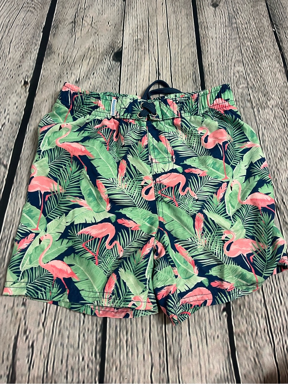 Rugged Butts flamingo swim trunks size 5